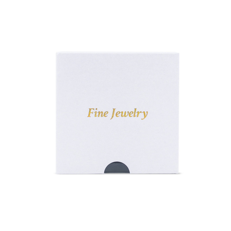 Weilson Jewelry White Joyero Caja de embalaje de película transparente de PE tipo cajón Anillo Pendientes Collar Caja Envío gratis