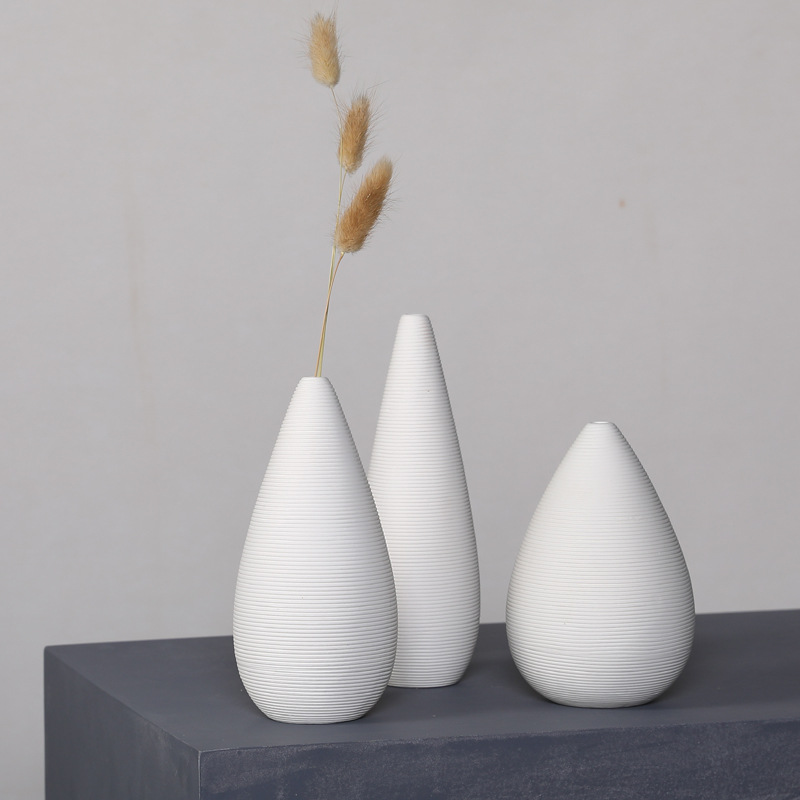 Corea del Sur ins estilo florero decoración flor seca arreglo salón hogar decoración cerámica llanura ardiente flor dispositivo fábrica al por mayor