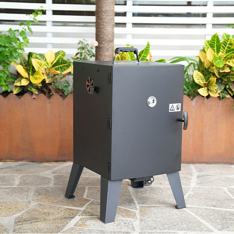 Barbacoa eléctrica transfronteriza con termómetro, parrilla eléctrica sin humo para el hogar, parrilla eléctrica ahumada, parrilla eléctrica vertical