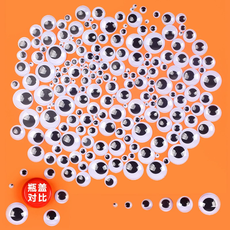 Adhesive eyeball for kindergarten, handmade, artwork