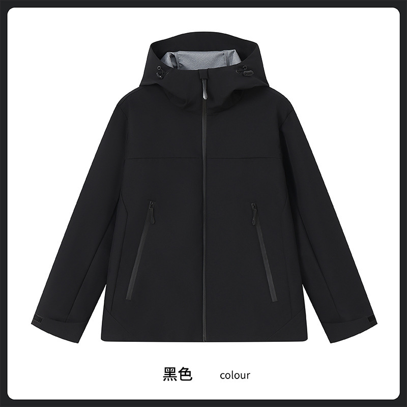 秋冬拼色防水男士风衣跨境连帽工装jacket户外休闲夹克外套男定制|undefined