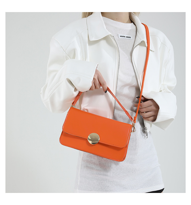 461g Weight Magnetic Buckle Closure Type Single Shoulder Strap Strap Type Crossbody Bag Bags Type Daily Occasion Pu Leather Material Solid Color Pattern All Seasons Season Women's Gender Classic Style Style Square Shape Small Size Women's Small Pu Leather Solid Color Classic Style Square Magnetic Buckle Crossbody Bag 15