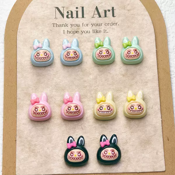 Cross-border Cartoon Labu Nail Art Jewelry Cute Resin Wear Armor Cream Glue DIY Accessories Decorative Small Accessories