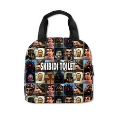 Portable Lunch Bag 3D Cross-border Game New Product Skibidi Toilet Toilet Person Insulated Lunch Box Bag
