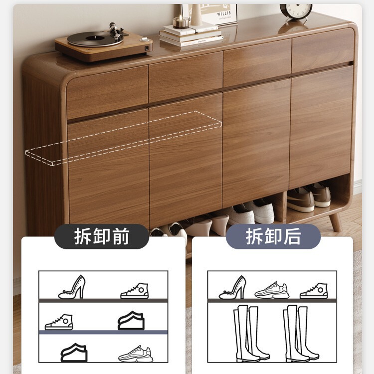 大容量家用门口鞋柜靠墙一体玄关柜防尘收纳多功能门厅柜简易鞋架|undefined
