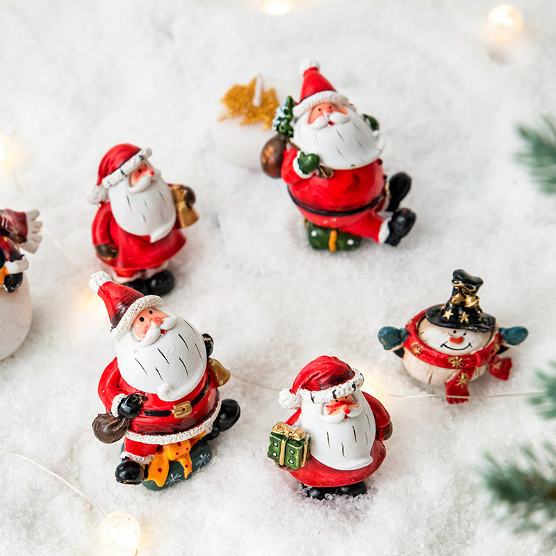 クリスマス装飾品雪だるま老人小公仔デスクトップ装飾シーン配置撮影道具クリスマス装飾|undefined
