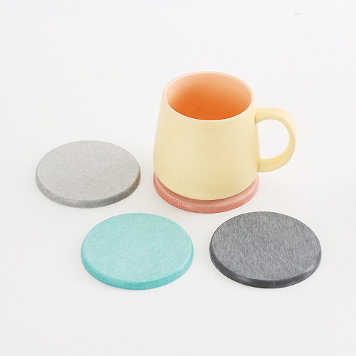 Colorful quick-drying wash mats, household dining table anti-scalding coasters, heat insulation pads, washable water-absorbent anti-slip bathroom coasters
