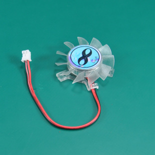 Computer graphics card fan isosceles hole position 26*26 * 20mm 3.5cm transparent bracket 4010 cooling fan