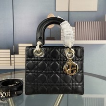 经典D家戴妃三格四格五格羊皮女包单肩斜挎包包通勤