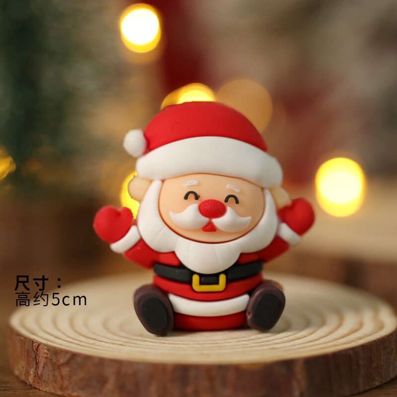 著作権クリスマスケーキ装飾装飾品ソフトゲルクリスマス楽しい老人雪だるまヘラジカクリスマスツリーパーティープラグイン|undefined