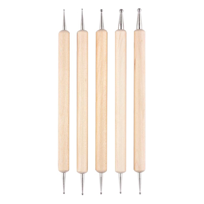 Nail Art Dot Pen Set Nail Tool Polka Dot Pen Special Set Pen Glue Dot Hook Edge Multi-Head Dot Drill Pen Manicure