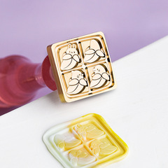 New Products in January 23 Cute Pets and Cute Animals Series Fire Paint Seal Copper Head Wax Particles Hand Account Cultural and Creative Chapter Head Wholesale