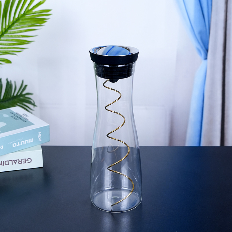 創意シンプルヨーロッパ式水晶ガラス冷水ポット洋式大容量耐熱家庭用冷水ポット|undefined