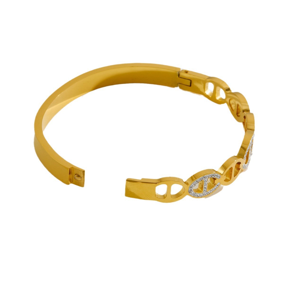 Pulseras de nariz de cerdo de alta calidad ligera y lujosa, anillo de diseño de nicho simple, pulseras de regalo para amigos, temperamento versátil.