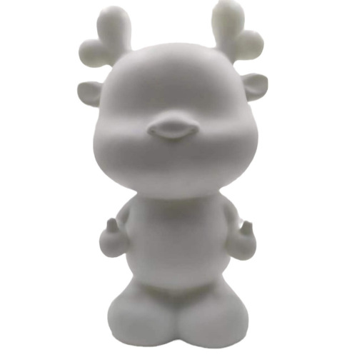 Internet celebrity fluid rabbit white embryo diy handmade vinyl fluid rabbit piggy bank violent bear stall toys wholesale