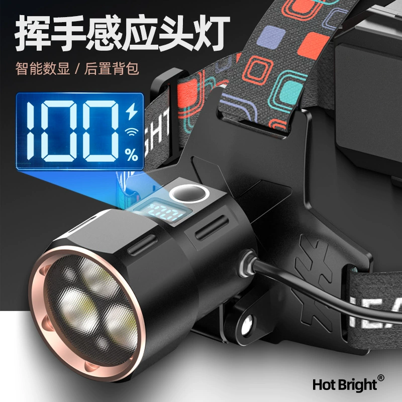 Новый тип наружного сильного света дальнего излучения интеллектуальный индукционный фары может быть USB-зарядка светодиодная головная одежда для домашнего использования на открытом воздухе портативный