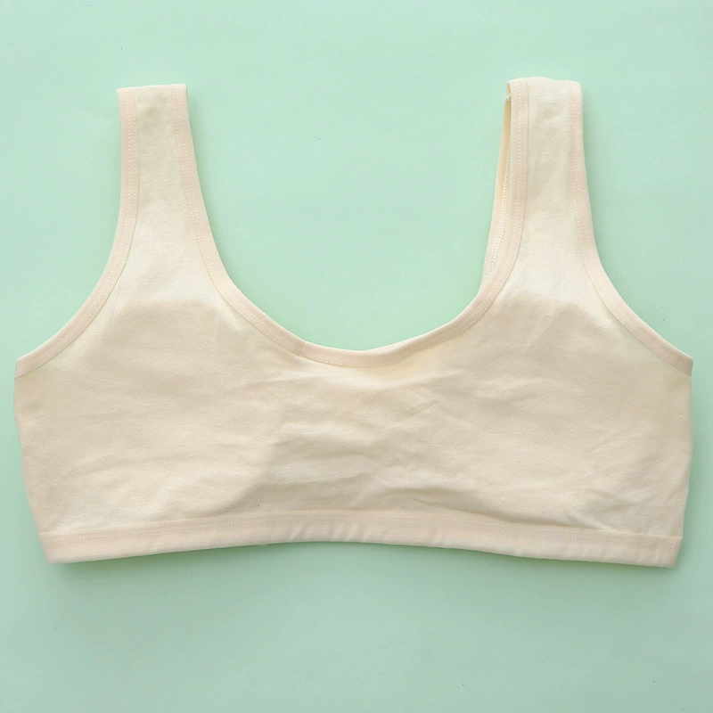 Cotton underwear, bra top for elementary school students, removable wireless bra, comfortable sponge