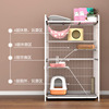 Cat Cage Cat Villa Character Large Free Space with the toilet integrated home cat cat nest cat house two layers of cat house