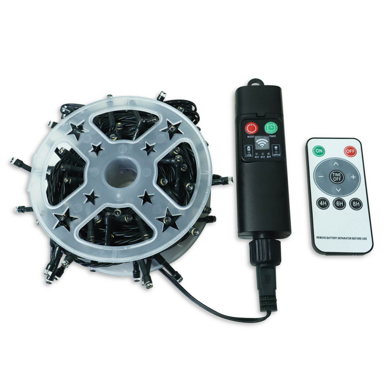 Luces de Cadena LED Recargables USB Transfronterizas Wanchang con Control Remoto, Decoración de Jardín para Festivales de Cielo Estrellado, Luces de Cadena Navideñas