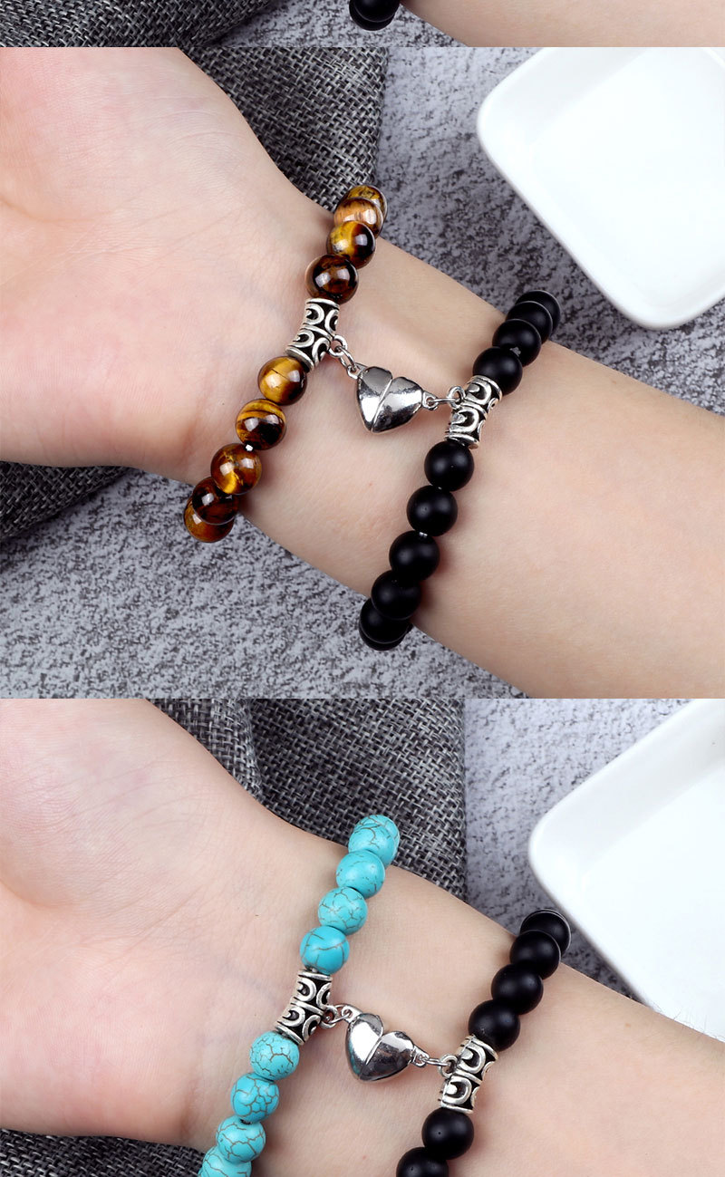 Kreativer Magnet zieht Liebespaar-Armbänder für Männer und Frauen an Besties Nischendesign Handseil_voghion.com