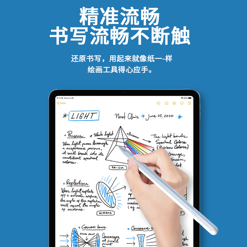 新款主動(dòng)式電容筆二代適用于蘋果apple pencil平板觸控手寫筆繪畫