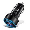 Cigarette lighter 3.1A Digital car charging car double -port USB car charger fast charge smart car flash charger