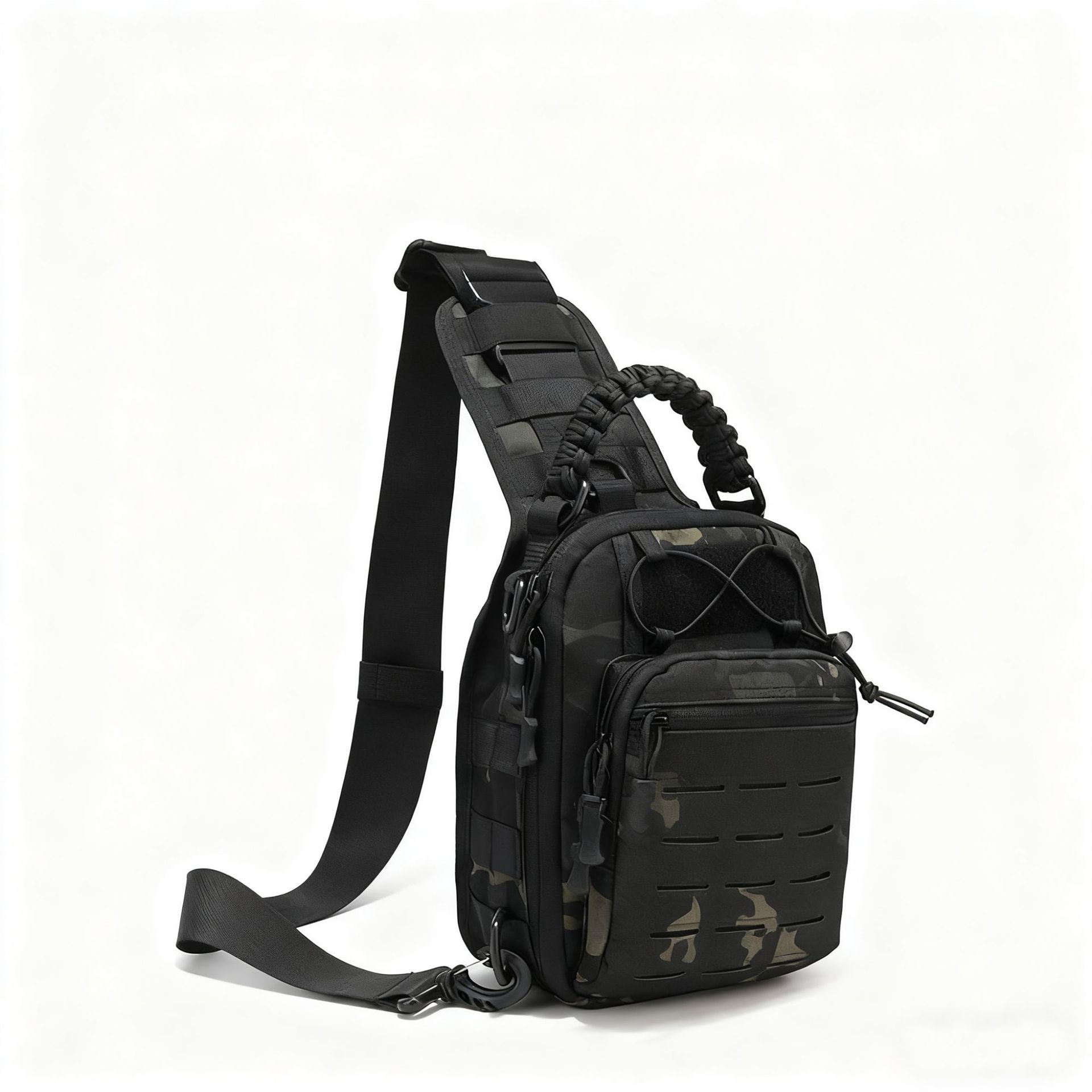 Bolso bandolera táctico de camuflaje para hombre, estilo militar, para deportes, ciclismo, portátil, para exteriores