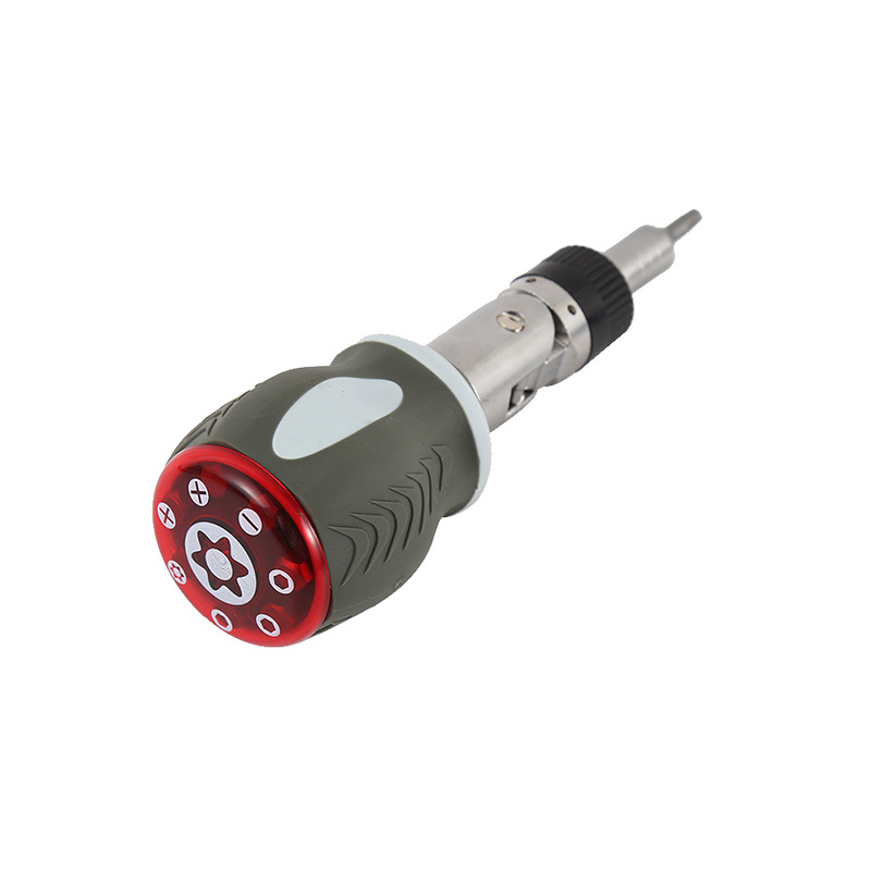 Fuente de la fábrica 8 piezas destornillador incrustado Multi-ángulo trinquete destornillador multifunción hogar mantenimiento trabajador al por mayor