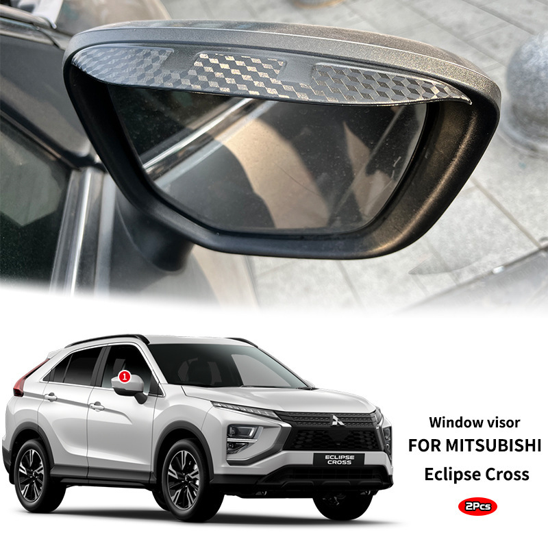 Suitable for Mitsubishi Eclipse Cross Rain Visor Rearview Mirror Rain Eyebrow Eclipse Cross Window Visor