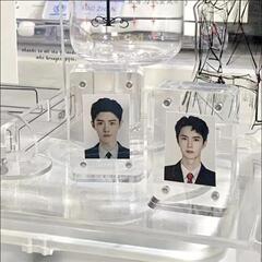 6*4cm Acrylic Magnetic Adhesive Card Frame, Xianghong Book Same Style Photo Frame, One-inch Small Card Frame, Transparent ID Photo Display