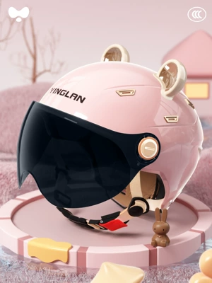 All Seasons, Warm Motorcycle Safety – Motosiklet kaskı (dəbilqə) - 3c-single-lens-powder-sunscreen-short-lens-class-a-new-national-standard-one-size-fits-all