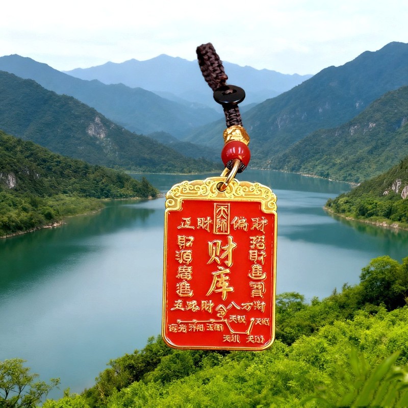 中式合金财库牌钥匙扣挂件金属配件礼物车挂包挂工厂挂饰民族礼品|undefined