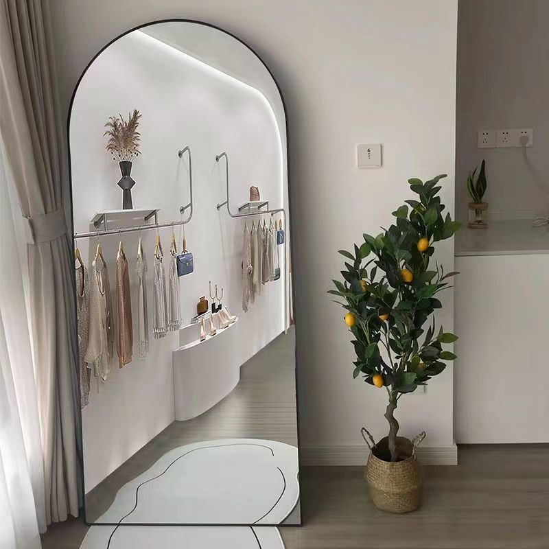 Espejo de cuerpo entero, espejo de suelo, dormitorio, tienda de ropa, espejo de prueba, espejo de vestimenta