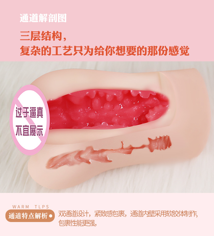 Jiuai Half-Body Male Masturbator TPE Inverted Mold with Realistic Entry — detail image 20