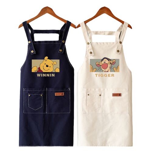 Thin summer breathable apron for milk tea shop, catering, supermarket, flower shop, art teacher work clothes, fashionable Korean style apron