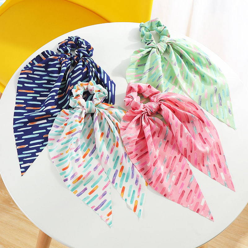 Korea New Creative Horizontal Ribbons Hair Scrunchies display picture 1