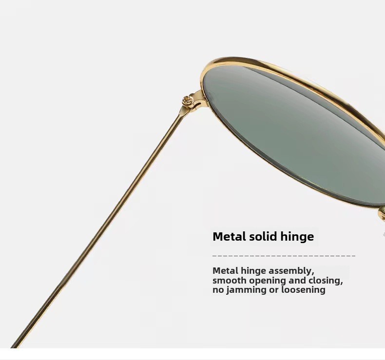 Retro Runde Metall Sonnenbrille Sonnenbrille Neue Unisex Flache Brille Farbe Marine Brille Großhandel_voghion.com