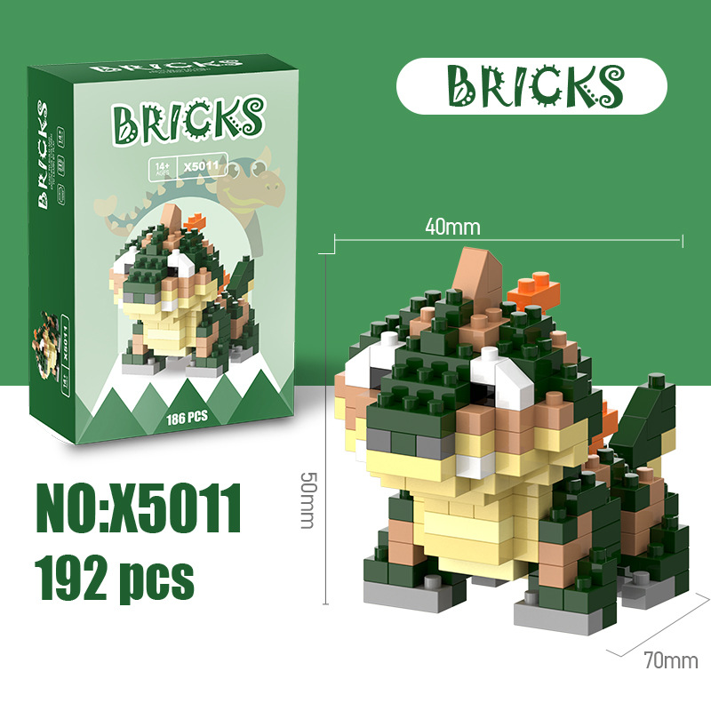 Modelo de Bloques de Construcción en Miniatura de Plástico DIY