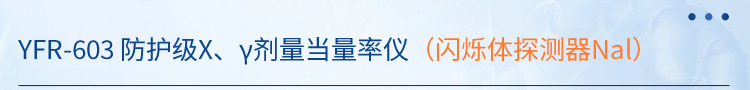 防護級X、γ輻射劑量當量率儀