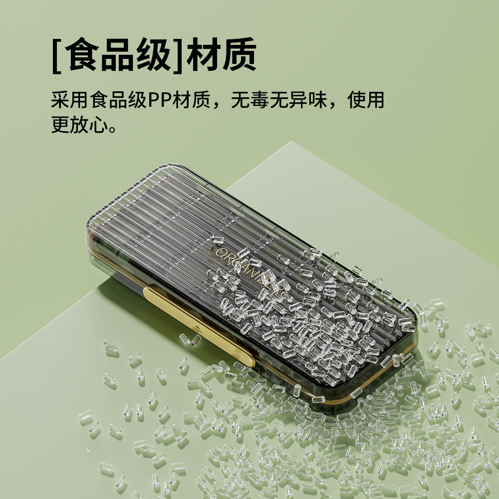 Caja de medicina siete días a la semana caja de embalaje de medicina portátil tres comidas al día caja de recordatorio de medicina dispensador de Medicina de gran capacidad