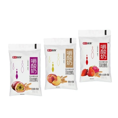 Huifeng Excellent animal husbandry yogurt Yellow peach oats Breakfast Milk strawberry Passion fruit Pineapple Satiety Substitute meal 170g Bagged