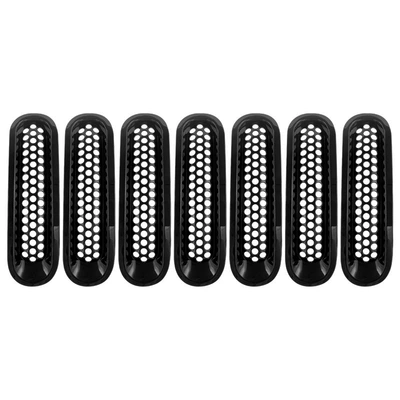 Other Automotive Exterior Supplies Wrangler JLJK headlight bracket - 07-17-jeep-wrangler-jkgrille-black-without-painting