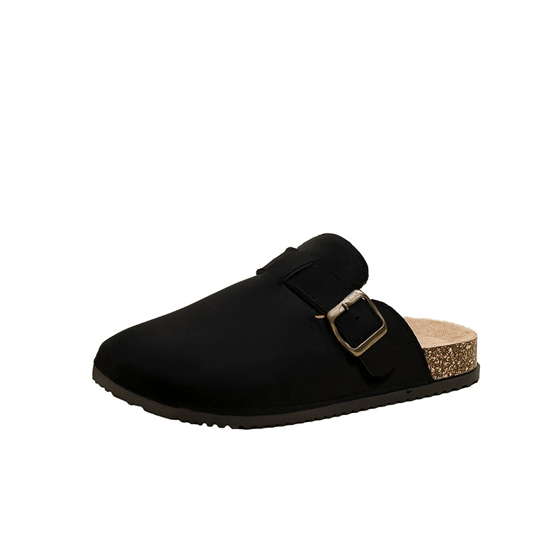 Слипоны Birkenstock для женщин, полупальцевые сабо с нескользящей толстой подошвой