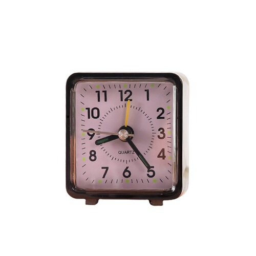 Creative transparent square candy color alarm clock fashionable student bedroom small alarm clock simple square clock wholesale