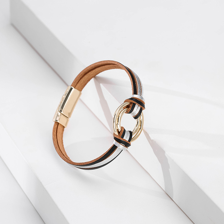 New Multilayer Fashion Color Matching Magnetic Snap Bracelet