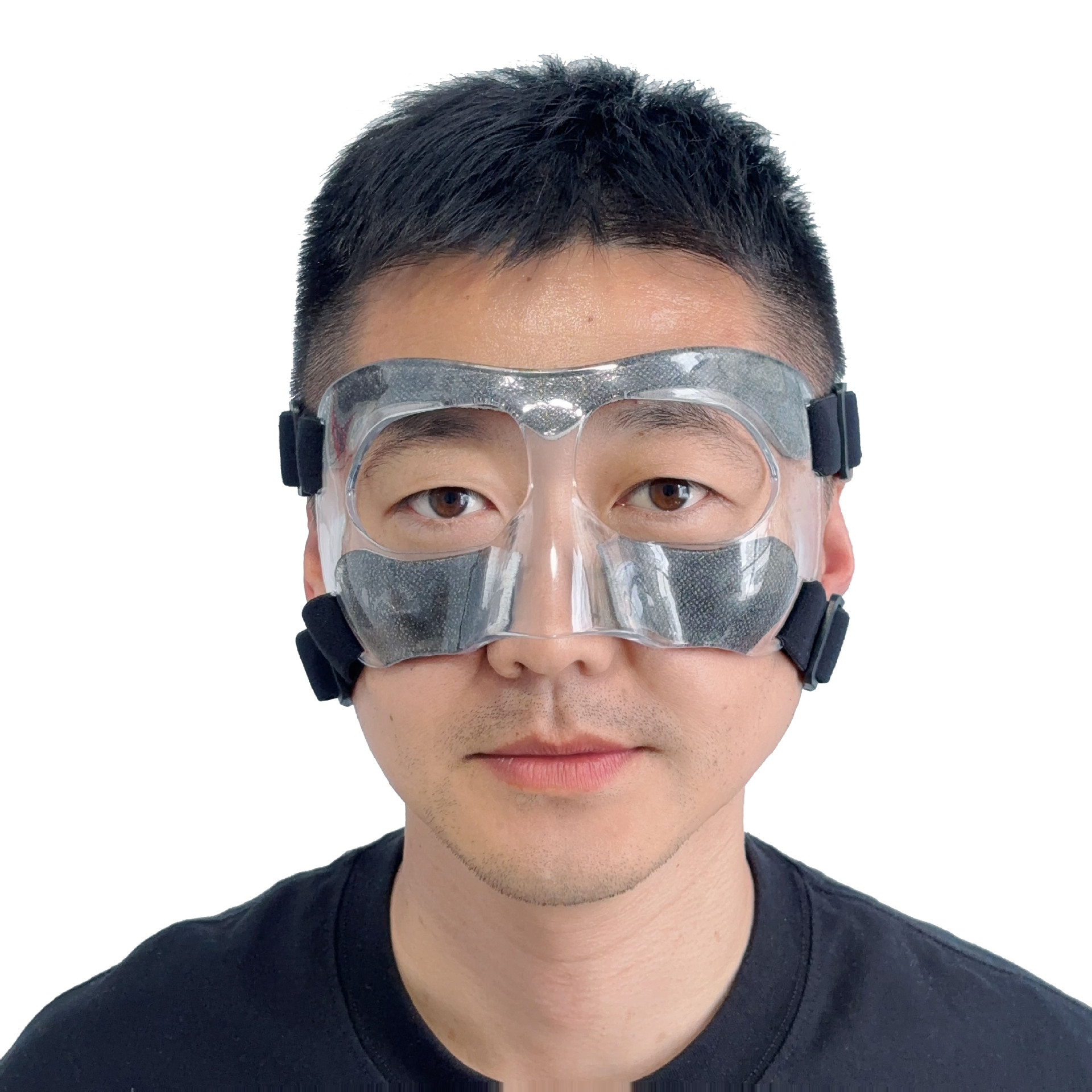 투명 (플러스 블랙 충격 패드 (