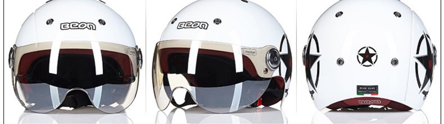 Beon Motorcycle Helmet, Unisex, All-Season Half Helmet, Electric Vehicle Motorcycle Safety Helmet, 3C Certified, National Standard, Summer