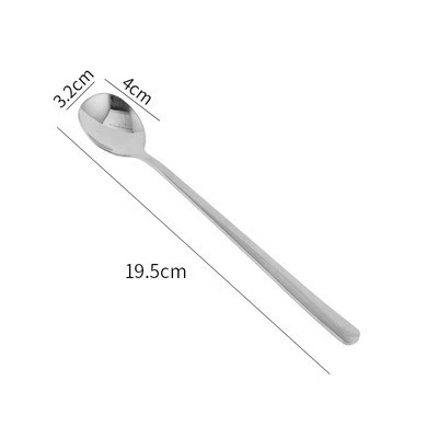 Длинная корейская мешалка-ложка из нержавеющей стали, ложка, прямая поставка с завода, нерж. сталь AISI 304
