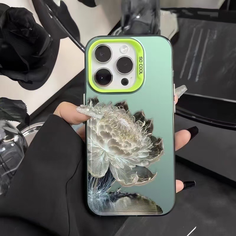 Nuevo loto blanco para iPhone 16 funda para teléfono móvil Apple 15promax/14 anti-caída 13pro12 Europa y América 11