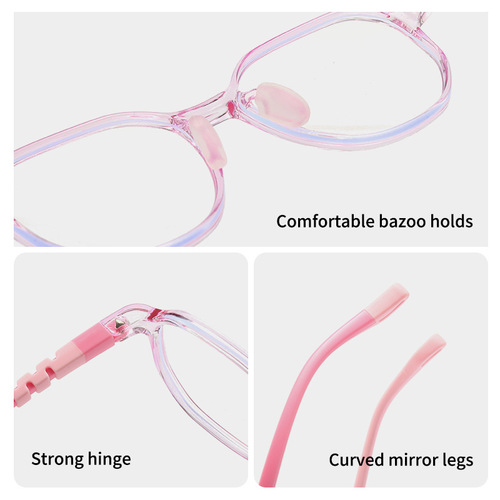 Boca Youth Anti-Blue Light Series Fashionable Children's Mobile Phone Computer Goggles Kids Silicone Glasses 91032